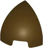 Dark Brown Slope, Curved 1 x 1 Corner Round