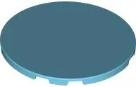 Medium Azure Tile, Round 6 x 6