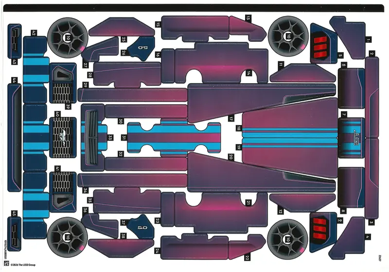 Sticker Sheet for Set 42236, Sheet 1 - (10115274/6580551)