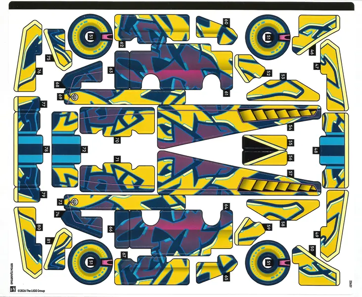 Sticker Sheet for Set 42236, Sheet 2 - (10115413/6581560)