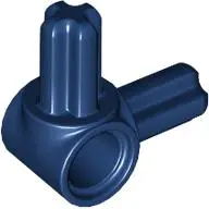 Dark Blue Technic, Axle and Pin Connector Hub with 2 Perpendicular Axles