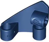 Dark Blue Technic, Panel Curved #10 3 x 3 Tapered Right