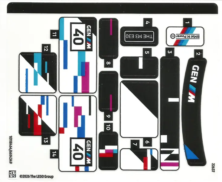 Sticker Sheet for Set 77263 - (10118464/6614349)