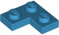 Dark Azure Plate 2 x 2 Corner