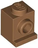Medium Nougat Brick, Modified 1 x 1 with Headlight