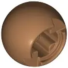 Medium Nougat Technic Ball Joint with Through Axle Hole