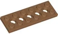 Medium Nougat Technic, Plate 2 x 6 with 5 Holes