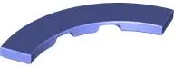 Blue Violet Tile, Round Corner 4 x 4 Macaroni