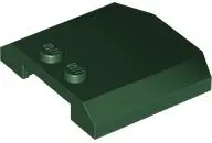 Dark Green Wedge 4 x 4 x 2/3 Triple Curved