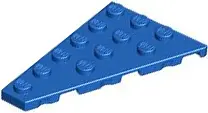 Blue Wedge, Plate 6 x 4 Left
