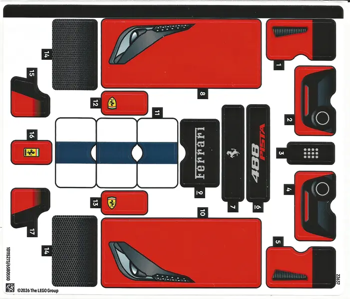 Sticker Sheet for Set 42235 - (10115273/6580550)