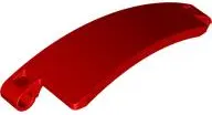 Red Technic, Panel Curved #57 3 x 9 Tapered Right