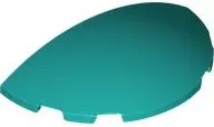 Dark Turquoise Brick, Round 3 x 6 x 1 Dome Half