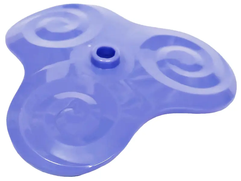 Blue Violet Plant Flower 6 x 6 Rounded Petals with Spirals