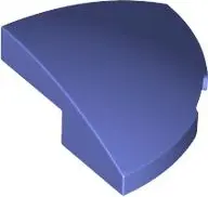 Blue Violet Slope, Curved 2 x 2 x 2/3 Corner Round
