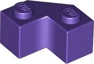 Dark Purple Brick, Modified Facet 2 x 2
