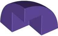 Dark Purple Brick, Round Corner 2 x 2 x 1 2/3 Dome Top