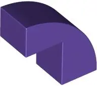 Dark Purple Slope, Curved 2 x 1 x 1 2/3