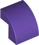 Dark Purple Slope, Curved 2 x 2 x 1 2/3