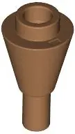 Medium Nougat Cone 1 x 1 Inverted with Bar
