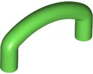 Bright Green Bar Curved with Angled Ends 1L