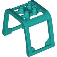 Dark Turquoise Windscreen 6 x 4 x 3 1/3 Roll Cage
