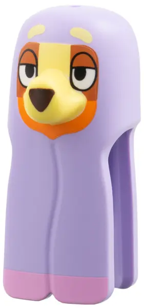 Lavender Minifigure, Head, Modified Shroud with Dog Nose, Bright Light Yellow Eyebrows and Muzzle, O