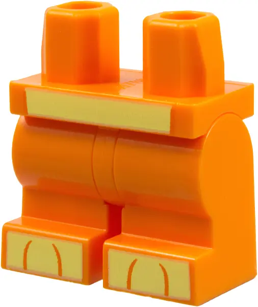 Orange Hips and Medium Legs with Bright Light Yellow Hips and Paws Pattern