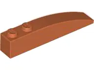 Dark Orange Slope, Curved 6 x 1