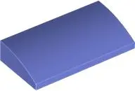 Blue Violet Slope, Curved 2 x 4 x 2/3 with Bottom Tubes