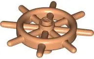Nougat Boat, Ship's Wheel with Slots in Pin
