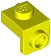 Neon Yellow Bracket 1 x 1 - 1 x 1