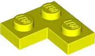 Neon Yellow Plate 2 x 2 Corner