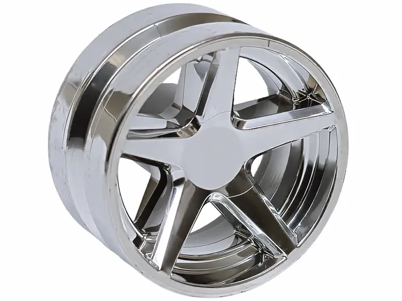 Chrome Silver Wheel 21mm D. x 11mm with 5 Spokes