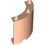 Light Nougat Cylinder Quarter 4 x 4 x 3