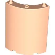 Light Nougat Cylinder Quarter 4 x 4 x 6