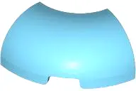 Medium Azure Brick, Round Corner 2 x 2 without Studs