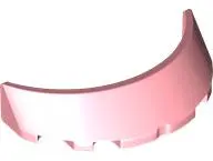 Warm Pink Windscreen 3 x 6 x 1 Curved