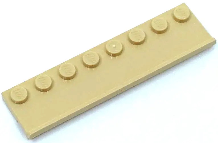 Tan Plate, Modified 2 x 8 with Door Rail