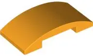 Bright Light Orange Slope, Curved 4 x 2 x 2/3 Double