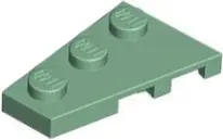 Sand Green Wedge, Plate 3 x 2 Left