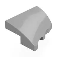 PLATE 2X2X2/3, HALF BOW, W/ CUT, LEFT