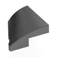 PLATE 2X2X2/3, HALF BOW W/ CUT, RIGHT