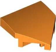 Orange Wedge 2 x 2 x 2/3 Pointed