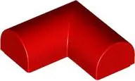 Red Slope, Curved 2 x 2 x 2/3 Double Corner