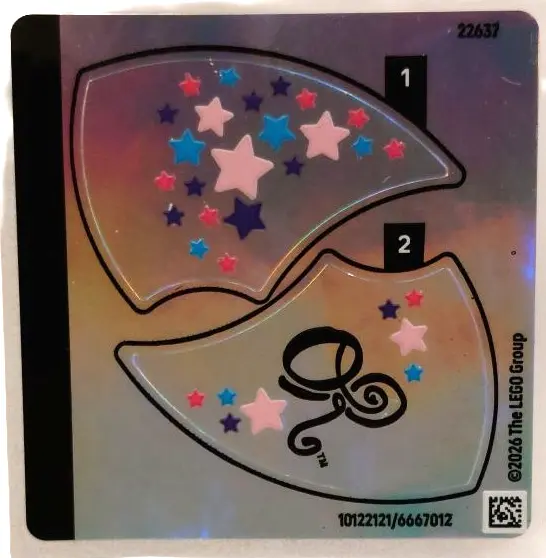 Sticker Sheet for Set 43028, Mirrored - (10122121/6667012)