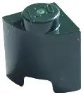 Dark Green Brick, Round 1 x 1 Quarter