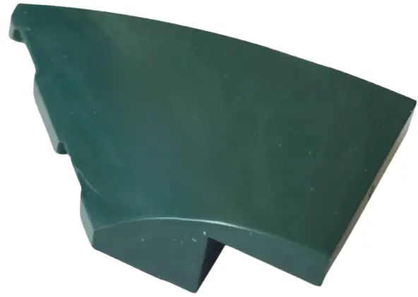 Dark Green Wedge 4 x 2 Left No Studs