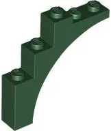 Dark Green Arch 1 x 5 x 4 - Continuous Bow