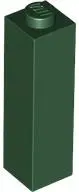 Dark Green Brick 1 x 1 x 3
